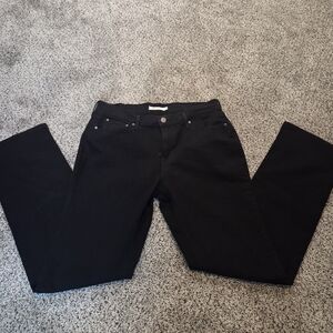 Women's Black Straight Leg Jeans